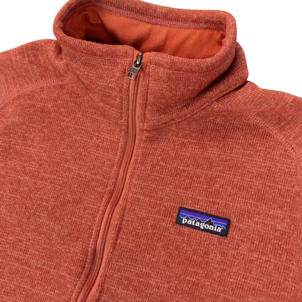 Patagonia Better Sweater 1/4 Zip Pullover Womens L Burnt Orange Polyester Fleece - Picture 3 of 11